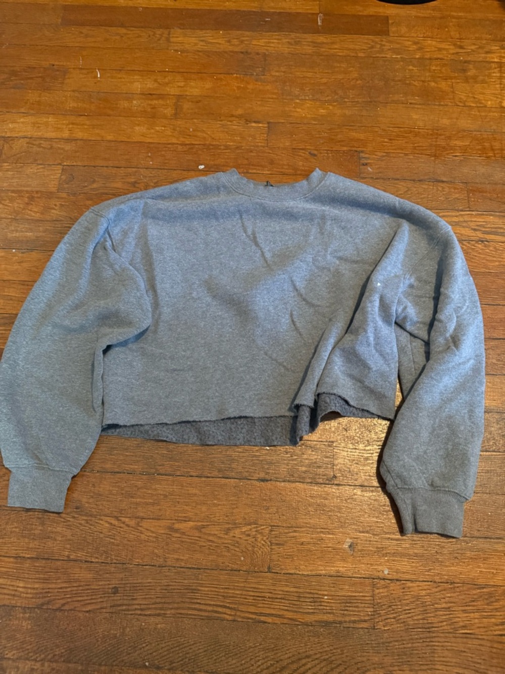 wild fable Gray Cropped Sweatshirt